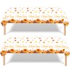 2Pack Thanksgiving Day Table Cloth Party Disposable for Thanksgiving Tablecloths