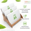 stableco 1x Ecological Leaflet Stand DIN A4 Horizontal with 3