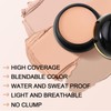 Boobeen Boobeen Waterproof Foundation Makeup with Full Coverage, Creamy Skin