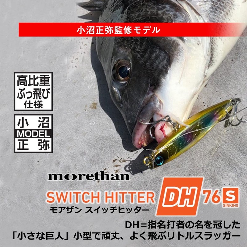 Daiwa DH76S Morethan Switch Hitter, Sea Bass Lure, A-Glykin
