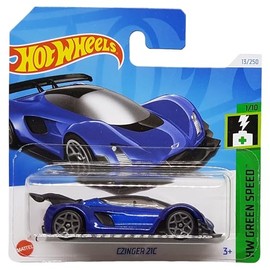 Hot Wheels - CZinger 21C - HW Green Speed 1/10 - HRY49 - Short Card - Hybrid Sports Car - Colour Blue My Mind - Mattel 2024