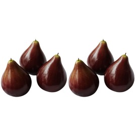 Generic Artificial Fig: 6 PCS Artificial Fruit Fake Simulation Fruit for Photography Prop Home Kitchen Wedding Party Decoration