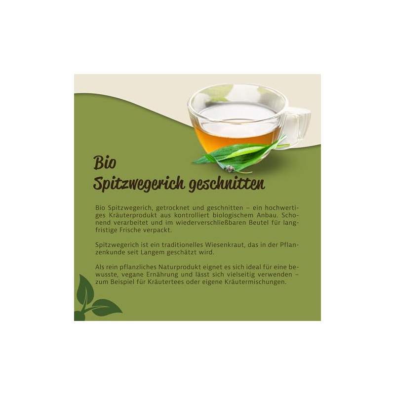 Mynatura Organic Plantain Cut I Dried I Tea I Lung
