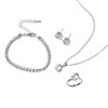 Auriselle Women's Jewellery Set Rhinestone Earrings Necklace Bracelet Ring Classic