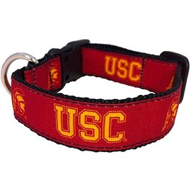 Collegiate Dog Collar (Small, USC Trojans)