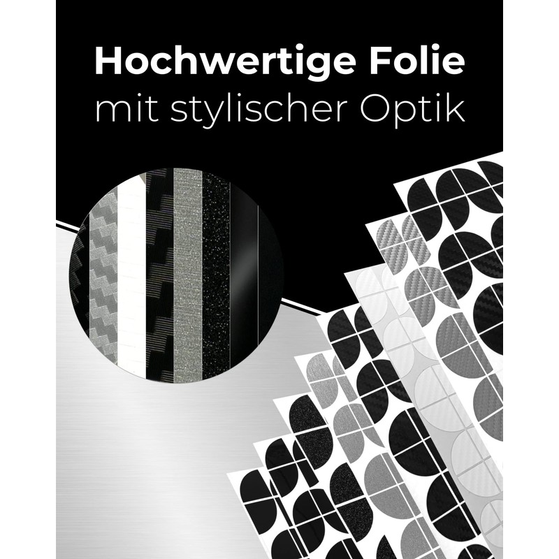 BLACKSHELL Set of 74 Emblem Stickers - For All Emblems