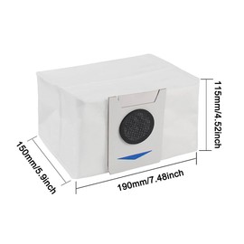 12pcs Dust Bag for Ecovacs Deebot T20 omni/X1 OMNI/T10 OMNI Robot Vacuum Cleaner Ecovacs Deebot T20 Omni Dust Bag Deebot X1 Omni Dust Bag Deebot T10 Omni Dust Bag