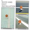 Ciieeo 2pcs Reflective Markers for Driveway Safety Heavy Duty Plastic