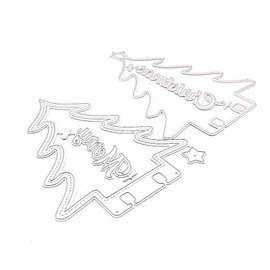 KSCRAFT Christmas Tree Memorydex Rolodex Shaker Metal Cutting Dies Stencils for DIY Scrapbooking Decorative Embossing DIY Paper Cards