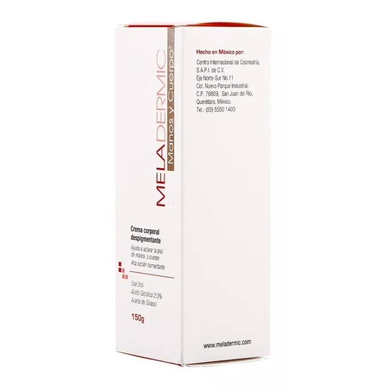 Farmapiel Crema Despigmentante Para Manos Y Cuerpo Meladermic 150 G