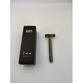 KEROPY Double Edge Safety Razor With 10 Premium Stainless Steel, Bronze