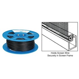 .135 Black Screen Retainer Spline - 500 Foot Roll