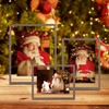 Egofine 11x14 Floating Frames Set of 2, Double Plexiglass Picture
