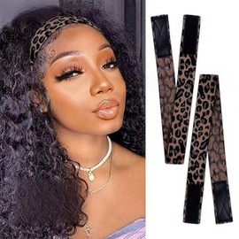 Headbands for Women - Non-Slip Extra Wide Turban Hair Bands for Workout lace front human hair wig useDW-#P4/27-Highlight-100g-14inch