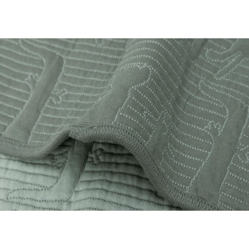 Jollein Babydecke Jungle Jambo, Ash Green/Laurel - 75x100cm - 100%