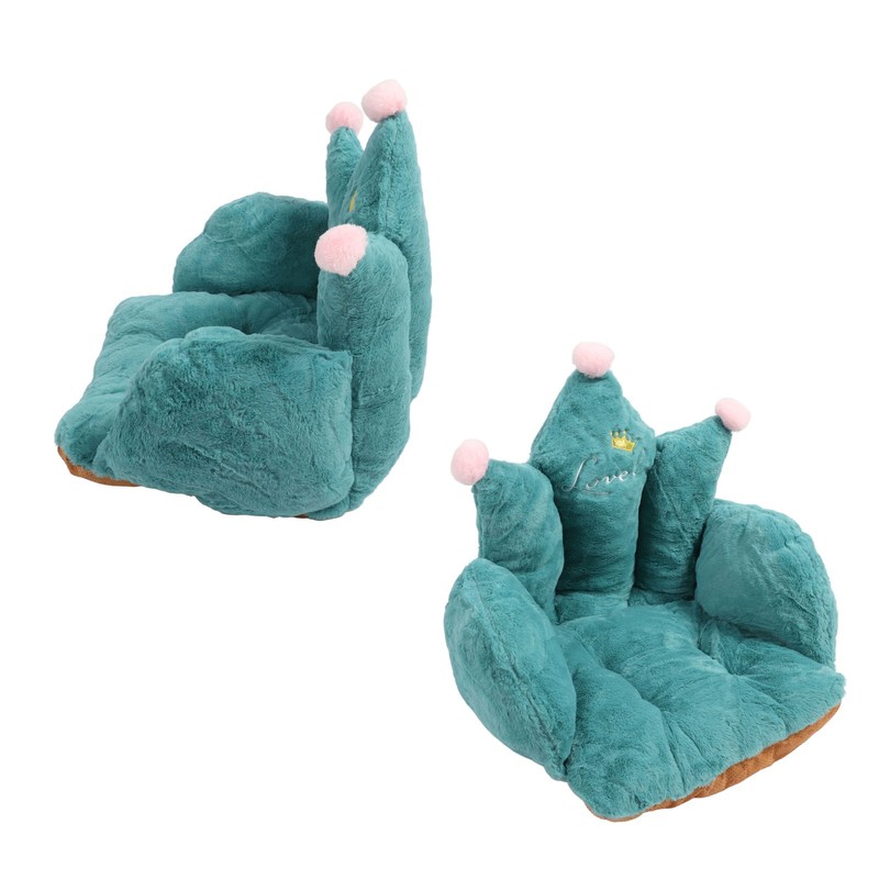 Office Chair Cushion Semi Enclosed Crown Shape Polyester Fiber Seat
