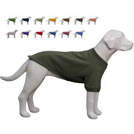 Lovelonglong Dog Sweatshirt - Cold Weather Pullover for Small to Large Dogs, Army-green
