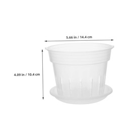 SUPVOX 2 Pack Phalaenopsis Orchid Pots Breathable Plastic Flower Pots for Indoor Planting Specific Design for Healthy Root Growth