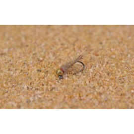 6 Flies - Tungsten Hare's Ear Jig Head Fly - Euro Nymph Style - Tied on Hanak Hooks (Hook #12)