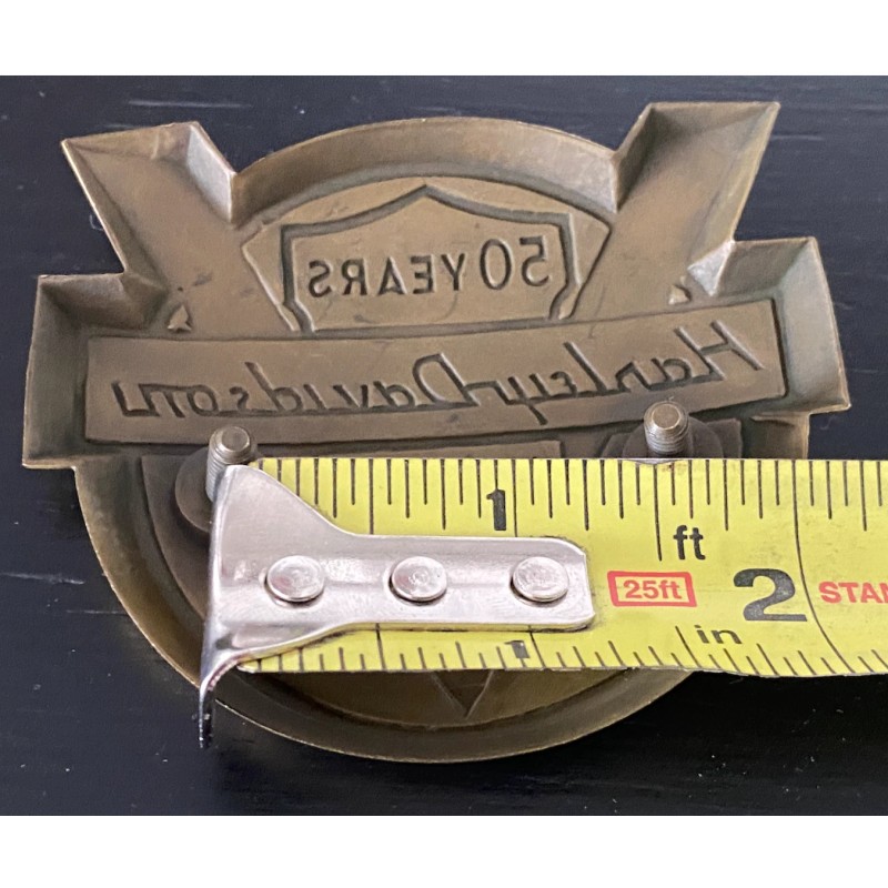 Aftermarket Replica 1954 Harley Panhead Fender Emblem Badge Nameplate 50th
