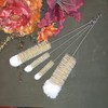 NewFerU Stainless Steel Soda Bottle Cleaning Brush Set in Natural