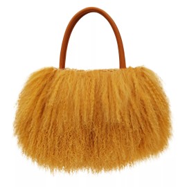 FINILUO Luxury Real Lamb Fur/Wool/Mongo - Camel