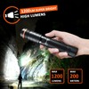 NICRON Flashlights,Rechargeable Magnetic LED Flashlights,1200 High lumens Tactical Flashlight,White/Red/Green Lights