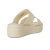 Crocs Women's Brooklyn Buckle Low Wedge Sandal, Sandstone, 7