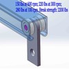 2 Wheel Trolley Assembly Rollers Two Bearing Trolley Assembly for