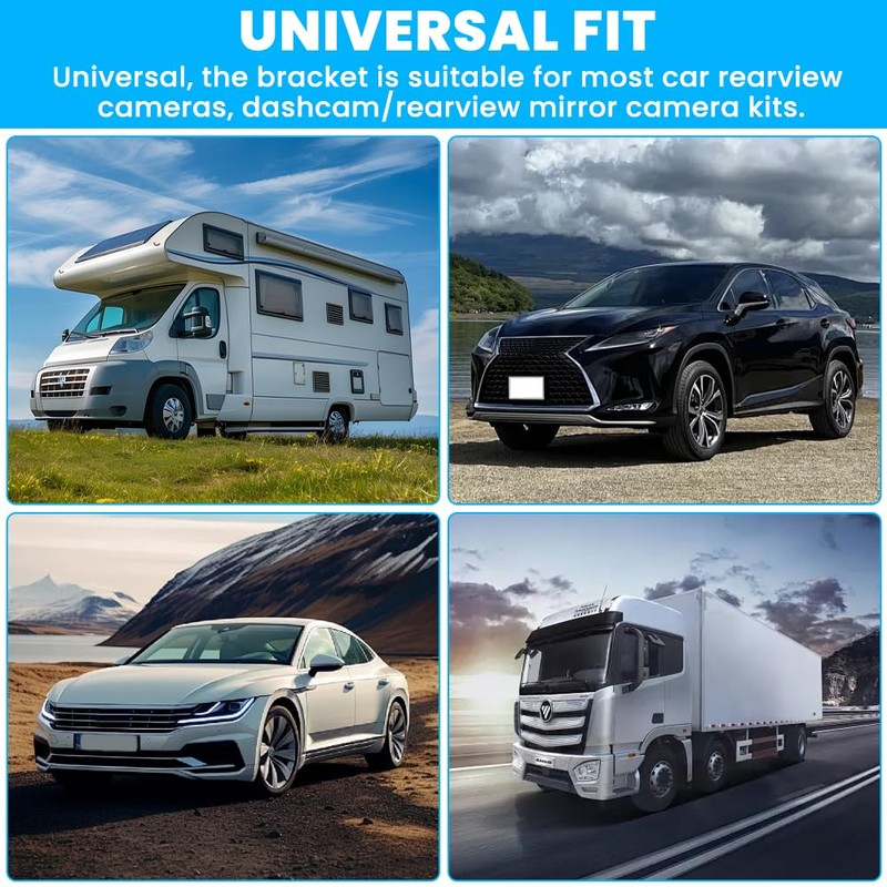 Rear Window Camera Reverse Mount,Dash Cam Mirror, Self Adhesive, Car