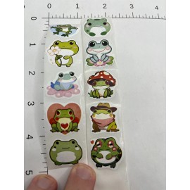 STICKER SHEET: Frogs cute animals