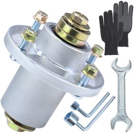 BOSFLAG Greased 607418 Spindle Assembly Replaces Hustler 601804 Spindle Assembly Hustler Spindle 607418 Spindle Assembly Hustler Raptor SD Spindle 601804 OEM for Hustler Raptor SD 60 Deck Spindles