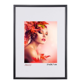 IDEAL TREND Kyoto Picture Frame Plastic Lifestyle Photo Frame Collage Wall Decoration Poster Colour: Black Size: 21 x 29.7 cm