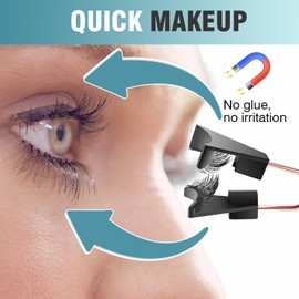 Magnetic Eyelashes Set of 12 Magnetic 3D Magnetic Eyelashes Eyelashes Artificial Magnetic Natural Set False Magnetic Eyelashes Waterproof Thick Eyelashes