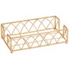 Boston International Arch Design Guest Towel Napkin Holder Caddy, Gold