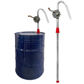SIXIWANZI Aluminum Heavy Duty 55 Gallon Drum Pump, Fits 5 to 55 Gallon drums, Hand Barrel Pump for Oil, Diesel, Hydraulic, Kerosene with 40" Extension Tube