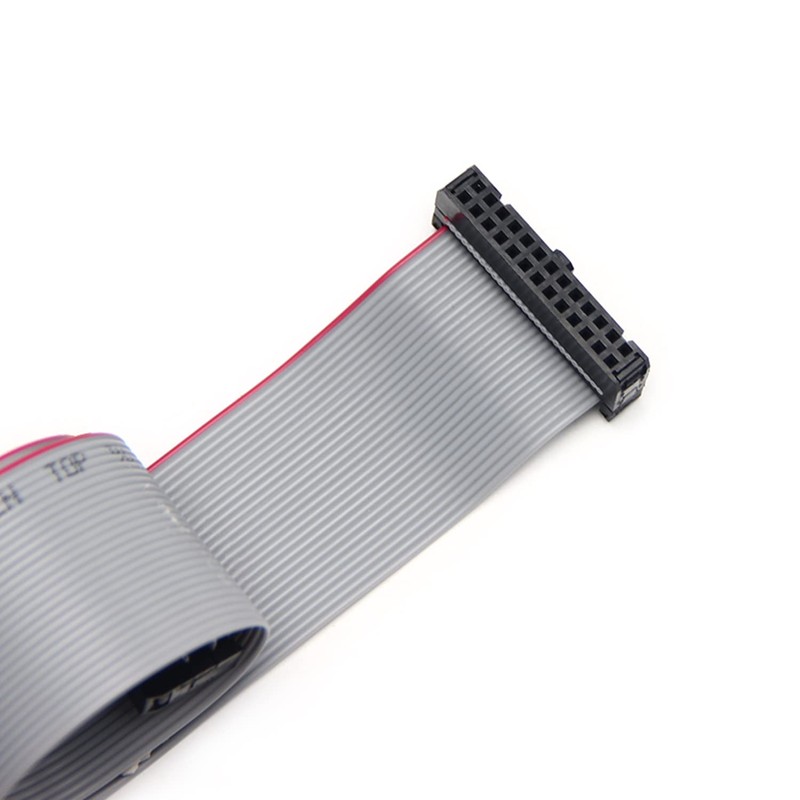 Fielect 20 Pin 30cm Grey Flat Ribbon Cable Connector, 2.54mm