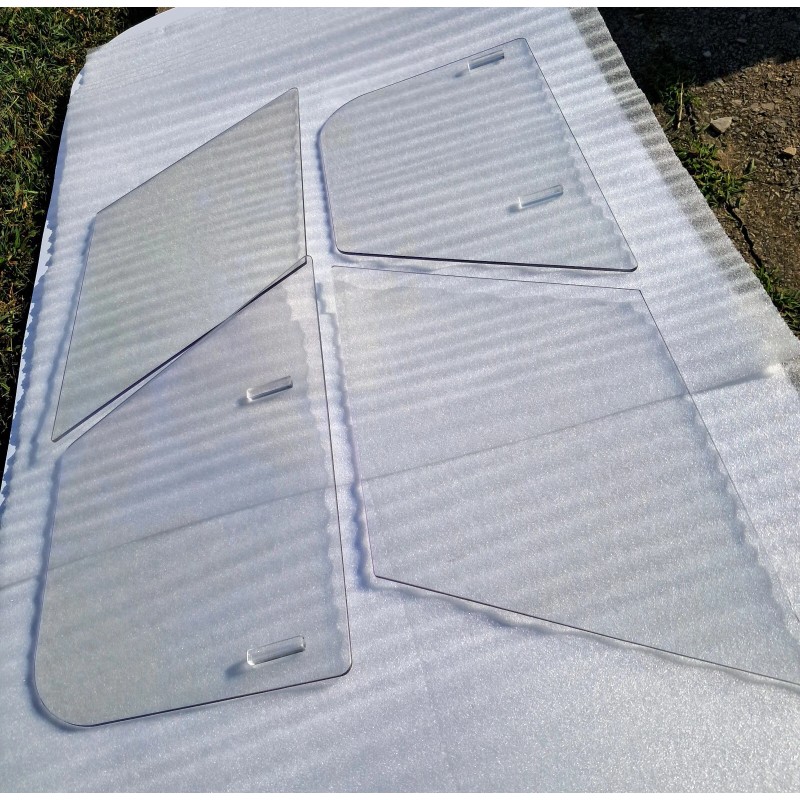 DAXCNC MG MGA NEW SIDE CURTAIN SLIDING WINDOWS SET 1956-1962