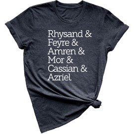The Night Court Squad T-shirt, A Court of Thorns and Roses- Rhysand, Feyre, Amren, Mor, Cassian, Azriel-Night Court Shirt- Tv Show Tee