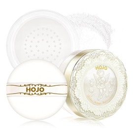 YiGuMy Mineral Loose Setting Powder, 21g, Translucent Face Makeup for Oily Skin, Lightweight Natural Glow, Skincare with Flower Seed Oil, Matte Finish (01 ClearWhite, HOJO)