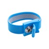 Quadrios ESD Wrist Band Blue Press Stud 10 mm