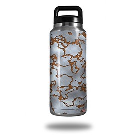 WraptorSkinz Skin Decal Wrap for Yeti Rambler Bottle 36oz Rusted Metal (YETI NOT INCLUDED)