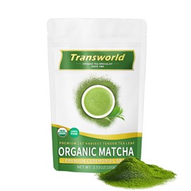 Jiuyu Té verde matcha orgánico en polvo de primera cosecha, grado ceremonial, 100  matcha puro premium para beber y café con leche, sin aditivos, 100 