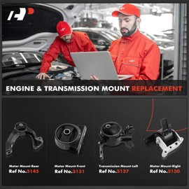 A-Premium 4PCS Engine Motor and Transmission Mount Set Compatible with Jeep Compass Patriot 2007-2017 & Dodge Caliber 2007-2011, 1.8L 2.0L 2.4L, CVT or Manual or Automatic Trans, Replace# 5105493AB