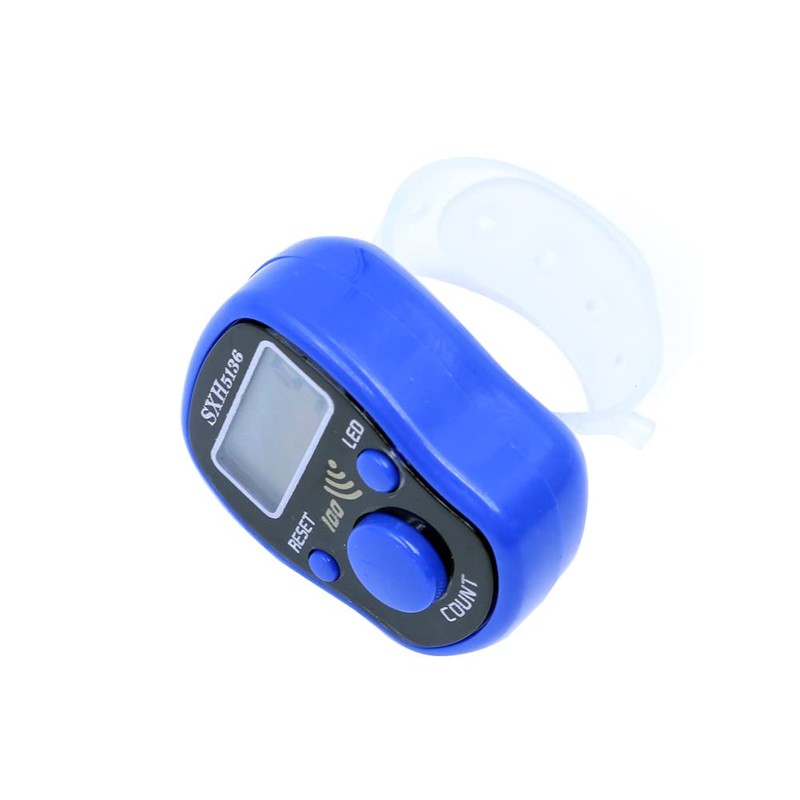 DollaTek 4pcs Mini Stitch Marker Row Finger Counter LCD Display