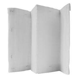 HVAC OV 6 x 6 Inch Air Filter for 4 Inch Filter Box - Replacement Filter - W-Shaped EU3 Filtration Class, ISO Coarse 40% - Dust Collection, Lint Catcher/Trap, Air Filtration - Steel Wire Mesh