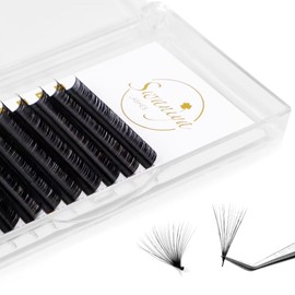 Swaniya Lashes Premium Eyelash Extensions 0.05 Thickness-CC Curl （12mm） Mix Lash Extensions Supplies Semi Permanent Individual Lashes Premium faux mink Volume Soft Matte Professional Salon Use