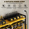 NattyDot Large Power Tool Organizer Cart with Charging Station 8