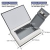 Book Safe with Combination Lock, Ohuhu Real Paper Diversion Book