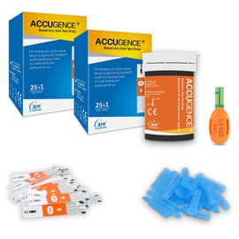 ACCUGENCE ACCUGENCE Uric Acid Test Strips 50pcs with 50 Lancets (Suitable for ACCUGENCE PM900 Meter)